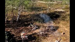 БАЛАГАНЧИК старый в тундре в котором я не был более 5 лет. Как плыть на лодке без уключин.Рыба есть.