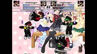 MUGEN Super Mario vs SM64 SMG4 + Top Nep Mario Bros vs Top Nep Mario Bros