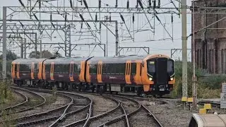 Trains At Wolverhampton During STORM AMY!!