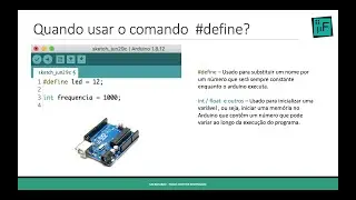 Quando usar o comando #define com Arduino? #Aula_13