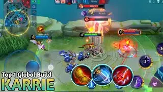 Top Global Karrie Solo Rank | Challenge Karrie Full Build Biru ~ Mobile Legends