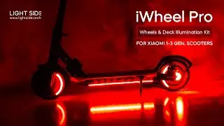 iWheel Pro - wheels & deck illumination kit for Xiaomi Scooters Pro 2, Pro, m365, 1S, 3, Essential