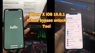 iPhone X iCloud Hello iOS 16.7 bypass by Unlock Tool