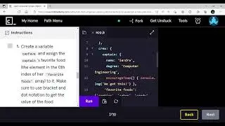 Codecademy Nested Objects