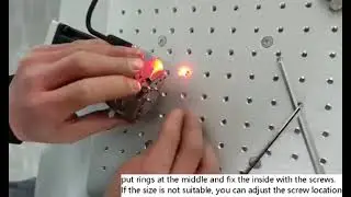 How to install and using fiber laser marking machine Rotary working stepsOuter ring