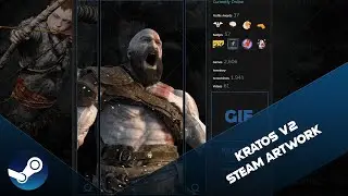 Kratos V2 (God of War) | Animated Steam Artwork Speed Art [DryreL]