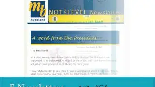 Outbox E-Newsletter examples using MailChimp 2014