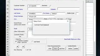 Instructions on Customer Manager invoice tool Customer Maintenance Page