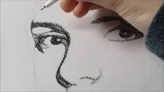 Pop Art - scribble portret challenge | Emma Watson tekenen