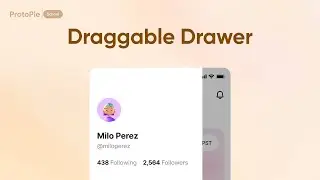 ProtoPie School: Fling, Pull, and Drag Navigation Drawer | ProtoPie Tutorial