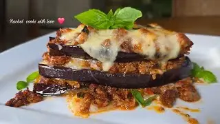 Finally, Step by Step! / How to Make Baked Eggplant Parmesan ❤️