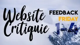 Website Critique - Reddits Feedback Friday - Part 1-4/4 - English - FHD