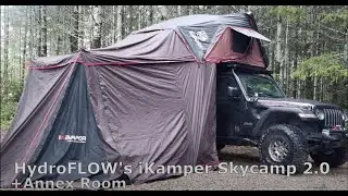 Jeep Wrangler JL Rubicon with an iKamper Skycamp 2.0 roof tent