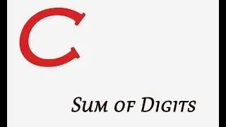 C Language - Adding individual digits of a number