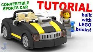 How To Make A Convertible Sports Car Scaled For LEGO Minifigures Tutorial