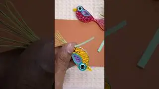 DIY Handmade quilling paper bird