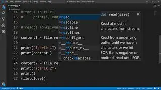 Python - Dosya Okuma