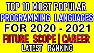 Top Programming Language in 2021 | Top Programming Language 2020 | Most popular programming language