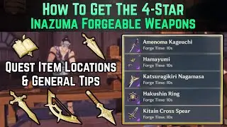 How to get the 4-Star Inazuma Forgeable Weapons (Northlander Billet Weapons) | Genshin Impact Guide