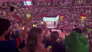 Raw video: Gator fans sing 'Won't Back Down' while watching NCAA title game at O'Connell Center