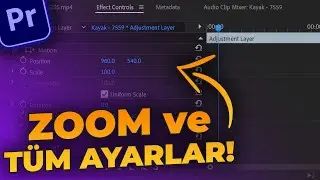 Zoom Efekti Nasıl Yapılır? Temel Ayarlar: Position, Scale, Rotation | Temel Premiere Pro Eğitimi