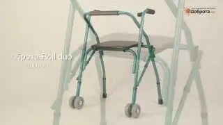 Видео-обзор ходунков для взрослых на колесах Доброта Roll Duo