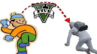 Закидал снежками не по РП #gta