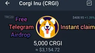 corgi inu free telegram airdrop /how to sell it?