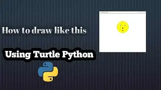 Basic coding turtle python to draw smiley face emoji | Python | begginers