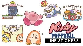 Kirby's Puffball Sticker Set | Line Sticker Showcase