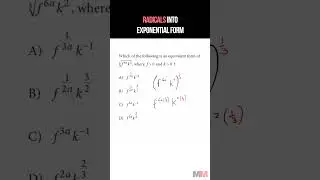 Radicals into Exponential Form Review