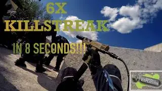 Paintball Pistol INSANE 6x KILLSTREAK!! IN 8 SECONDS!!!