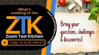 Zoom Test Kitchen - 12/15/2023