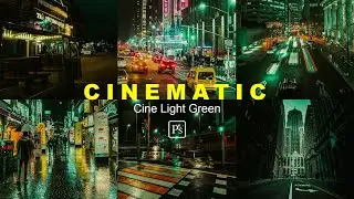 Cinematic Cine Light GreenTone Color Grading #photoshop  #tutorial #photoshoptutorial #viral