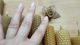 Работаю с вощиной. Ревизия - собрала куски. Beeswax candles. Fragrant!