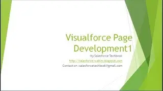 Visualforce Page Development-1(Basics & Different Controllers)