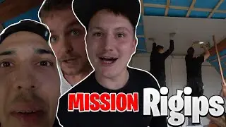 Mit den Jungs Gipskarton montieren .