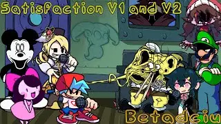 Satisfaction V1 and V2 But Everyone Sings it [FNF]
