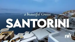 Beautiful Greece Part 1 I Two Days Trip in Santorini I No Talking Vlog with Captions