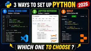 3 Best Ways to Install Python in 2026 (VS Code, Anaconda & Online IDE)