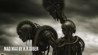 Mad Max by H.R.GIGER as a Cyberpunk Dark Sci-Fi Film #stablediffusion