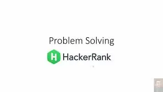 Problem Solving & Hacker Rank Introduction (Arabic)