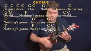 Across the Universe (The Beatles) Ukulele Cover Lesson with Chords/Lyrics - Capo 2nd