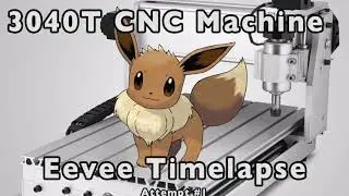 Cutting out Eevee on a 3040T CNC Machine