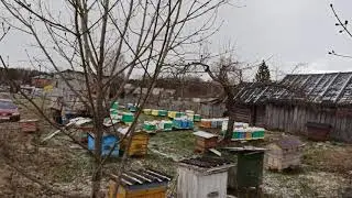 Проверка наличия кормов, снег и холод не даёт работать нам работать, ждём тепла...