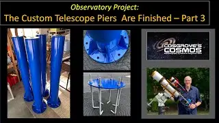 Observatory Update: Custom Telescope Piers III - Painted and Complete!