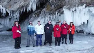 People Having Fun on Olkhon island, Lake Baikal in Winter | Epic Winter Adventure