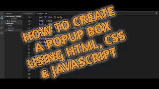 How to create a beautiful popup box Using HTML CSS and JavaScript || HTML Full tutorial. 
