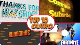 Copyright Free End Screen Template ! No copyright outro 