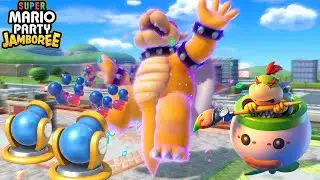 Super Mario Party Jamboree - Bowser Kaboom Squad - When Son vs Dad   Bowser Jr vs Bowser